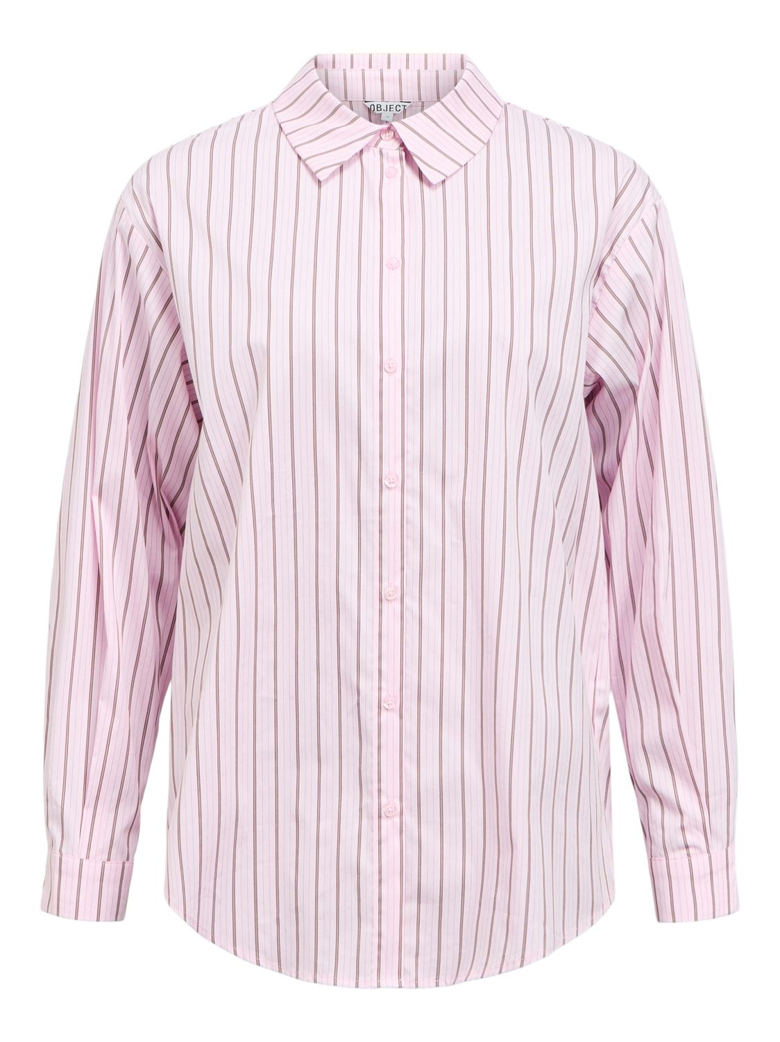Object OBJTUTTA LO L/S SHIRT NOOS Pink Lady/Cocoa brow 23044666