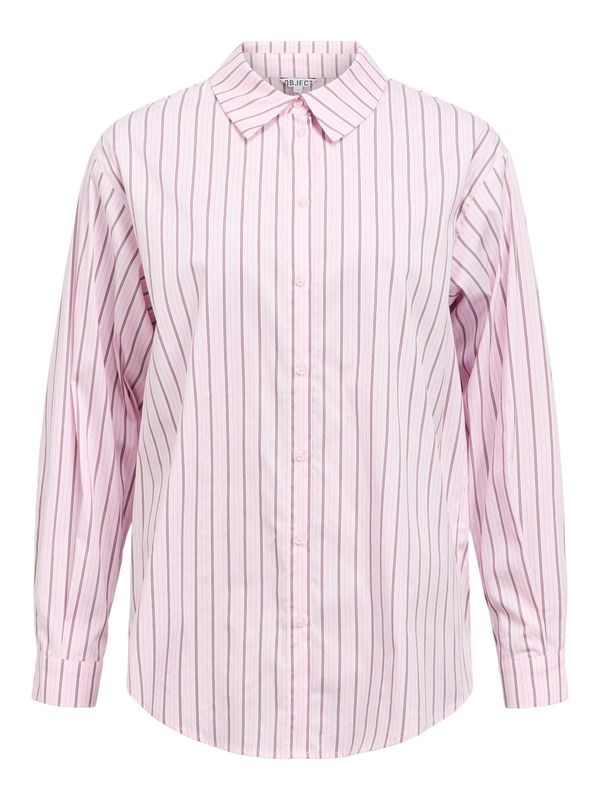 Object OBJTUTTA LO L/S SHIRT NOOS Pink Lady/Cocoa brow 23044666