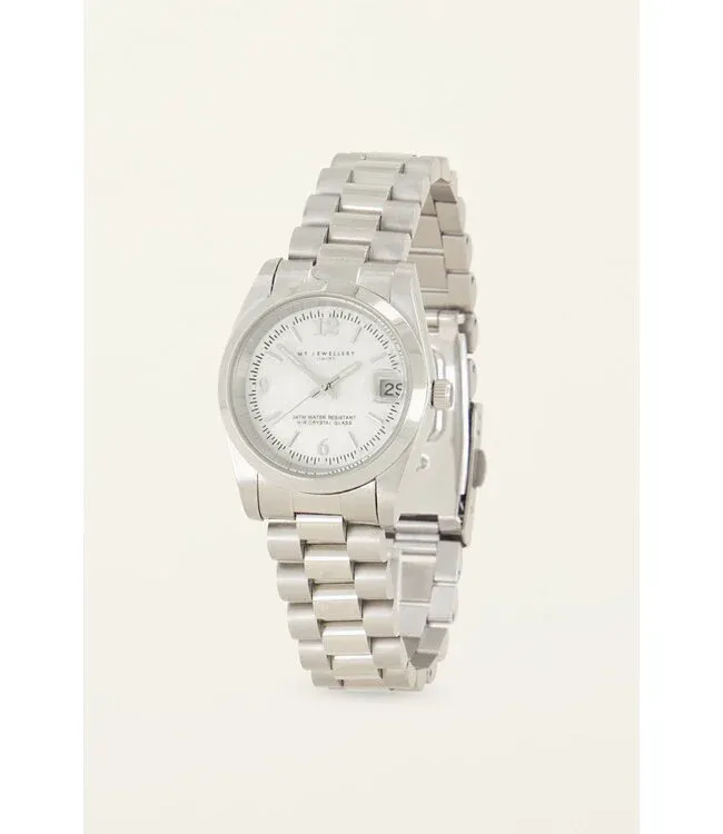 My jewellery Horloge met Schakelband Zilver