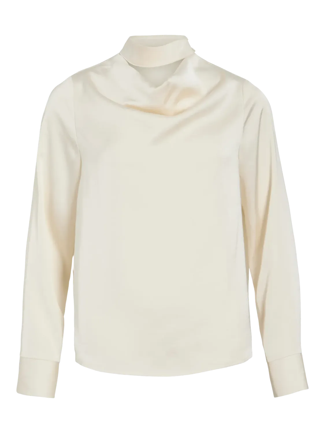 Vila VIFADIA L/S DRAPED TOP Birch 14115067
