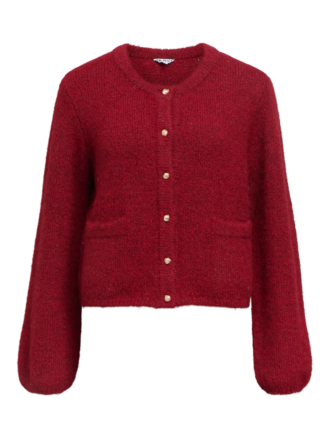 Object OBJSAGGIA RE L/S KNIT CARDIGAN NOOS Karanda Red/Melange 23046886