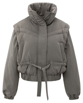 YaYa Jacket with zip-off sleeves TAUPE GREY 02-001065-510