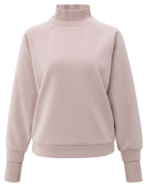YaYa Sweatshirt with extended cuffs SHADOW GRAY PINK 01-109098-510
