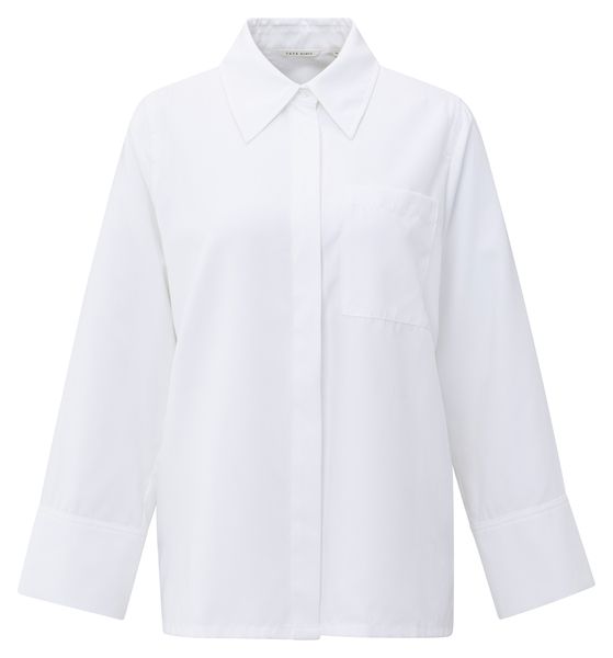 YaYa Soft blouse with wide cuffs PURE WHITE 01-201192-510