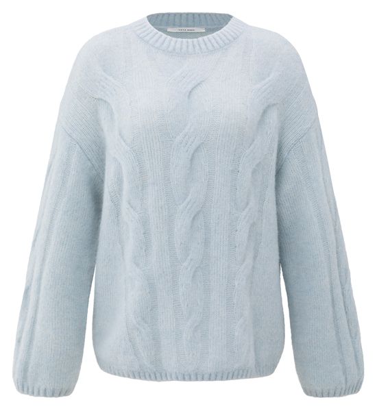 YaYa Soft cable knit sweater SECRET SPACES GREY 01-000520-510