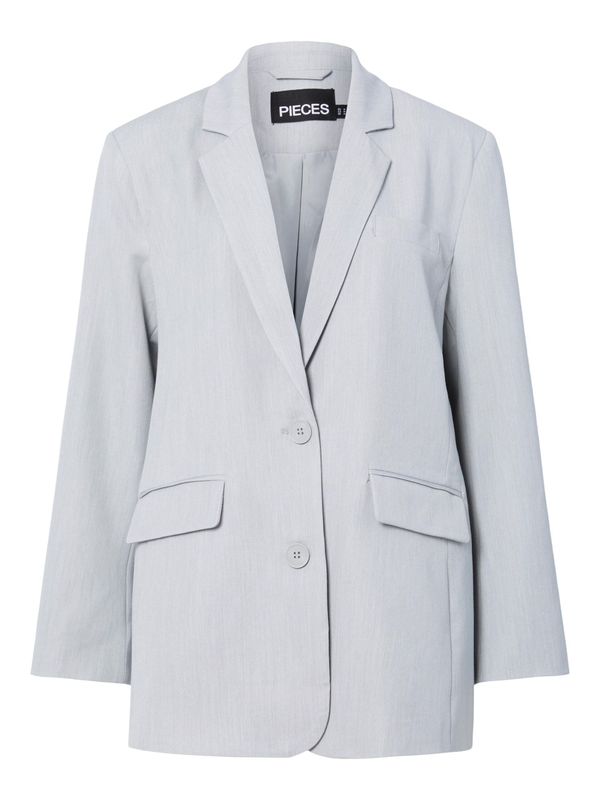 Pieces PCKAMIL LS LOOSE BLAZER NOOS BC Light Grey Melange 17157464