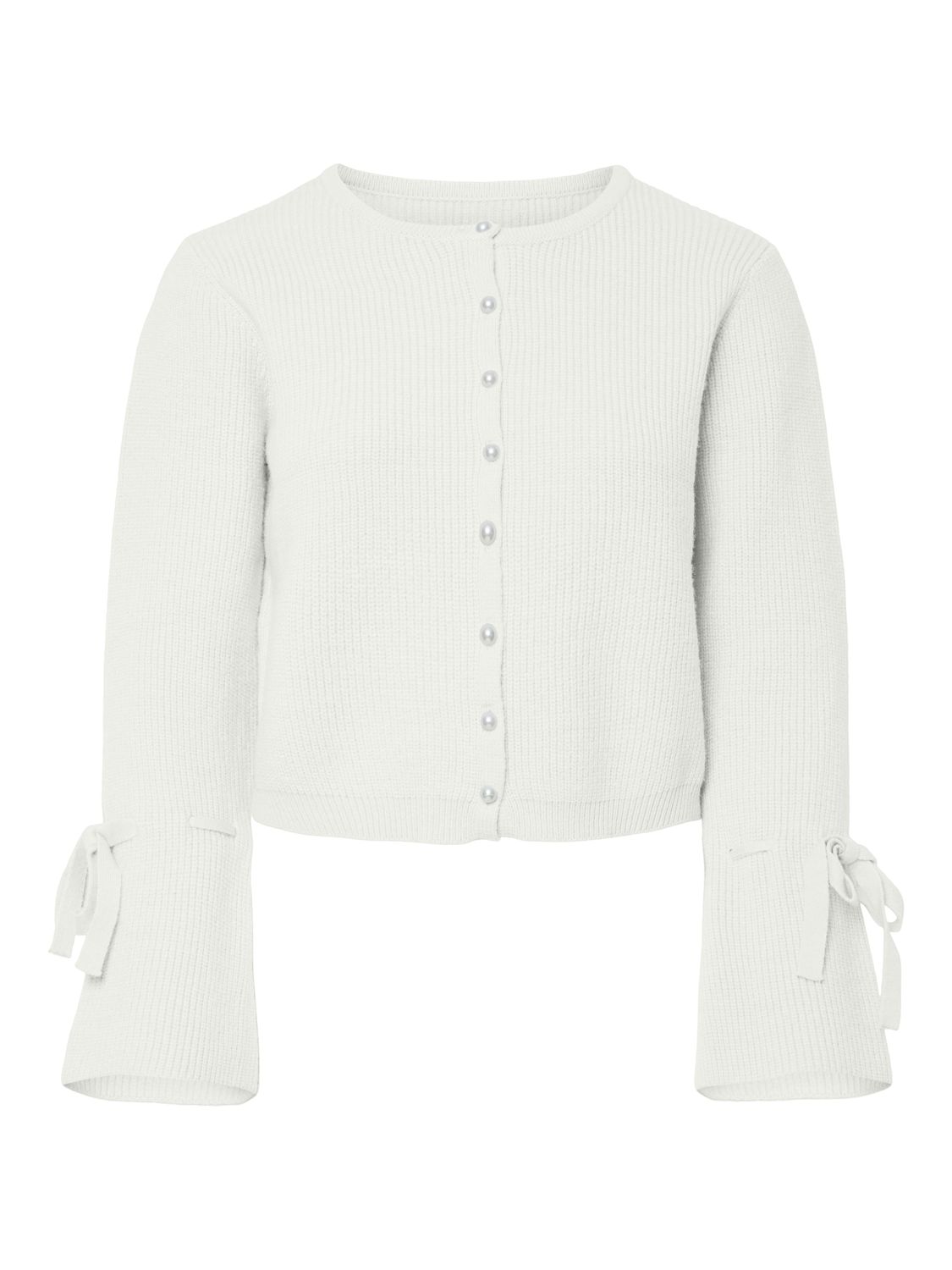 Pieces PCRIKKE LS O-NECK KNIT CARDIGAN Cloud Dancer 17163880