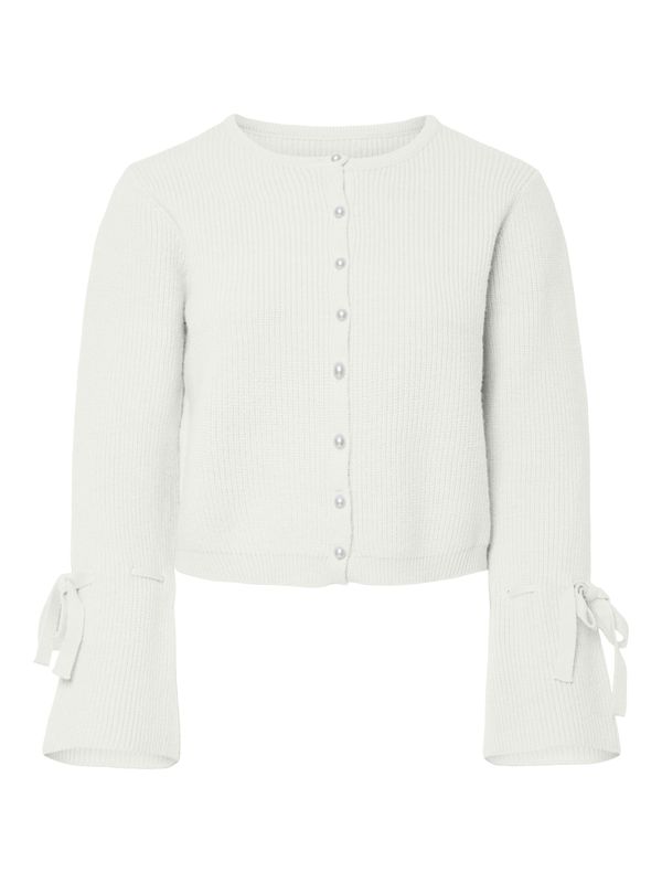 Pieces PCRIKKE LS O-NECK KNIT CARDIGAN Cloud Dancer 17163880
