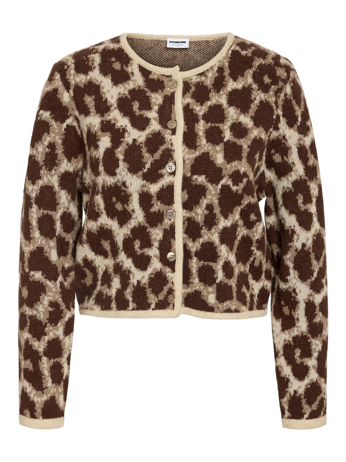 Noisy May NMSILLE L/S KNIT CARDIGAN Humus/morel 27035962