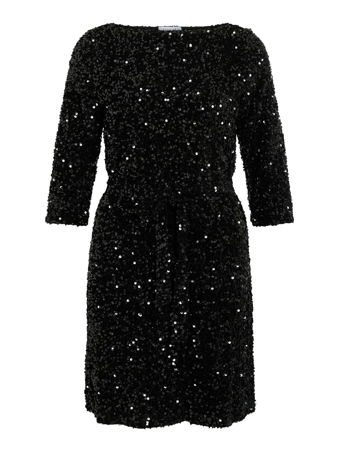 Vila VIFAITH BOATNECK 3/4 DRESS/R Black Beauty 14110510