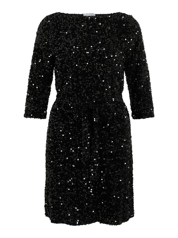 Vila VIFAITH BOATNECK 3/4 DRESS/R Black Beauty 14110510