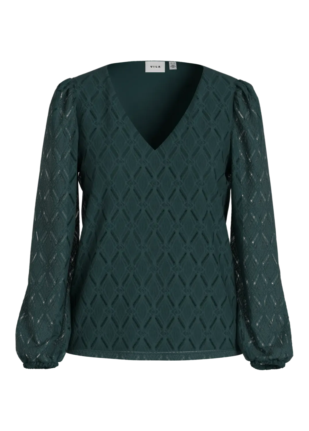 Vila VIFERO V-NECK L/S TOP/DFS/PB Ponderosa Pine 14113222 Vila VIFERO V-NECK L/S TOP/DFS/PB Ponderosa Pine 14113222