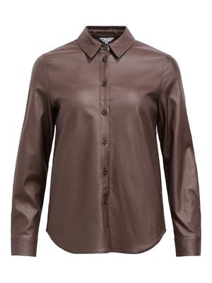 Object OBJMELBA RE LS SHIRT NOOS Seal Brown 23046910