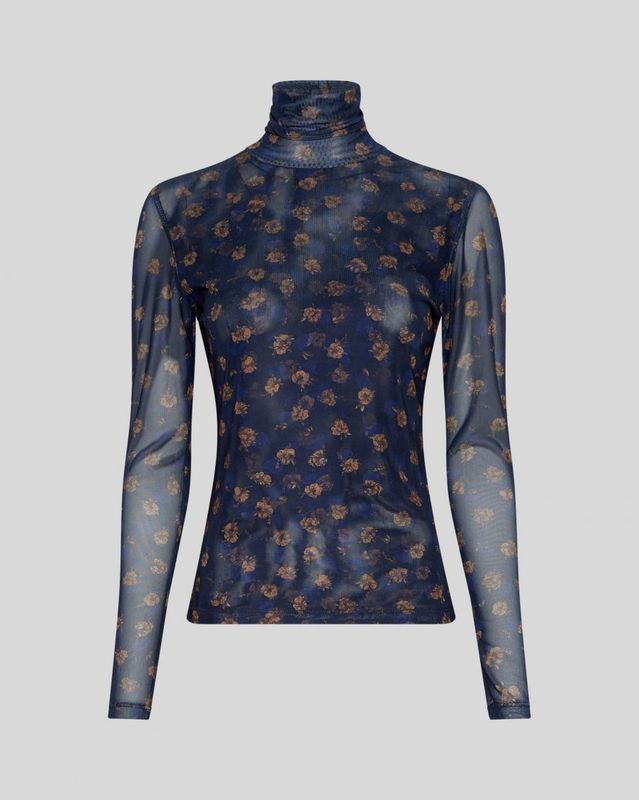 MSCH Copenhagen MSCHGinie Illenora Top AOP MARI BLUE FLWR 19523