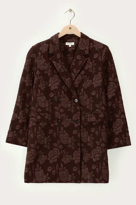 My Jewellery Jacquard blazer dress Brown MJ14399