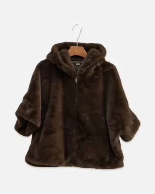 Teatro faux fur bontje Mocha Celia