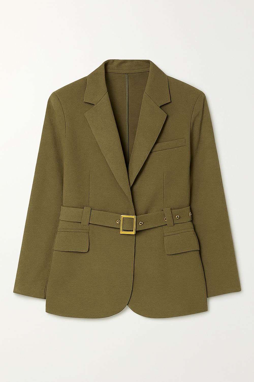 Ambika blazer met riem army Mare-2