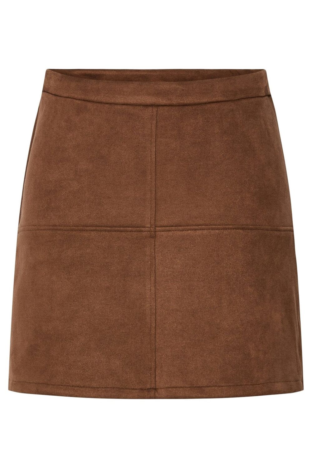 Pieces PCRAKEL BRUSHED HW MINI SKIRT Downtown Brown 17161631