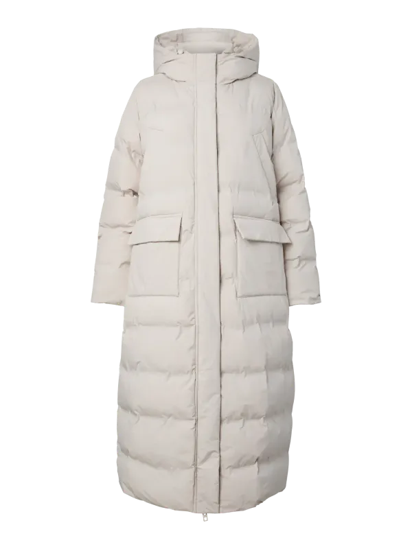 Pieces PCNORMA LONG PUFFER JACKET BC Silver Gray 17158709