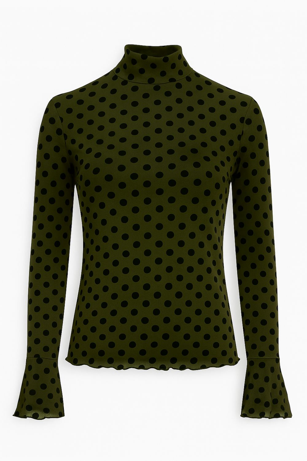 Ambika top polka dot groen Kaya- Polka dot