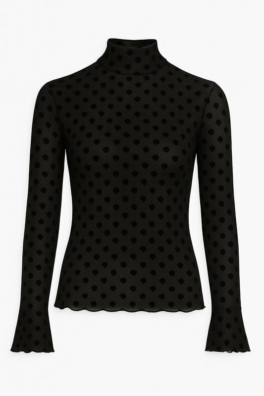 Ambika top polka dot zwart Kaya- Polka dot