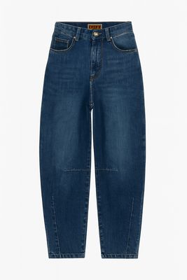 Basements barrel jeans washed blue 9291