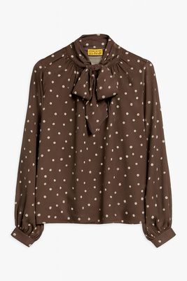 Basements Blouse dots Bruin 3938 Basements Blouse dots Bruin 3938