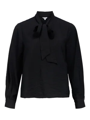 Object OBJJACIRA L/S RE BOW SHIRT NOOS Black 23048076