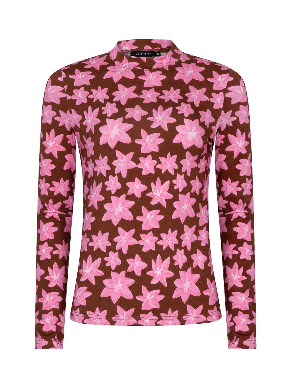 Ydence Top Vanya Brown flower WS2555 Ydence Top Vanya Brown flower WS2555