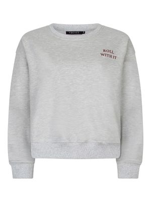 Ydence Sweater Roll with it Grey melange WS2521