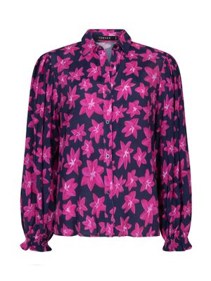 Ydence Blouse Alyssa Navy flower WS2552