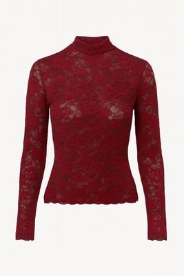 Sophie & Me top kant Bordeaux hs10082 Sophie & Me top kant Bordeaux hs10082