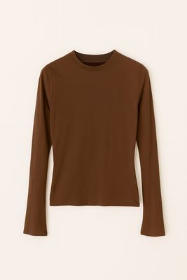 Sophie & Me top lange mouw brown HS10019 Sophie & Me top lange mouw brown HS10019