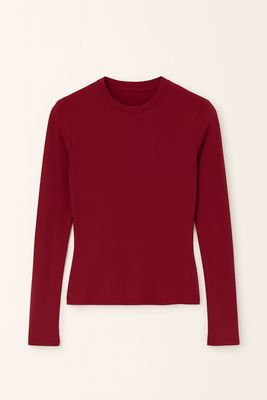 Sophie & Me top lange mouw bordeaux HS10019 Sophie & Me top lange mouw bordeaux HS10019