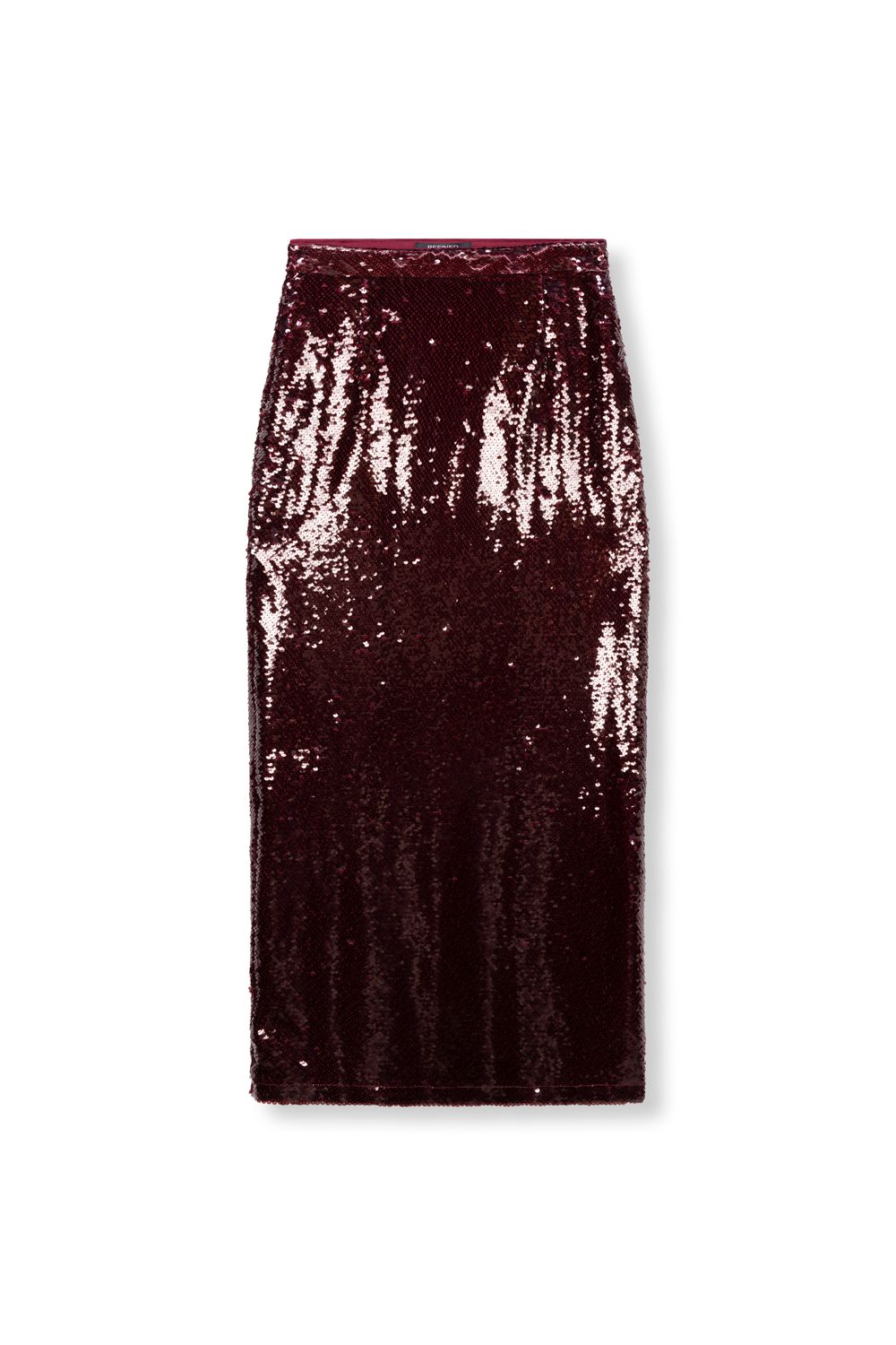 Refined Department BEAU woven sequin maxi skirt Bordeaux R2511268816