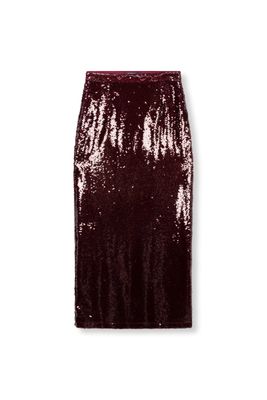 Refined Department BEAU woven sequin maxi skirt Bordeaux R2511268816 Refined Department BEAU woven sequin maxi skirt Bordeaux R2511268816
