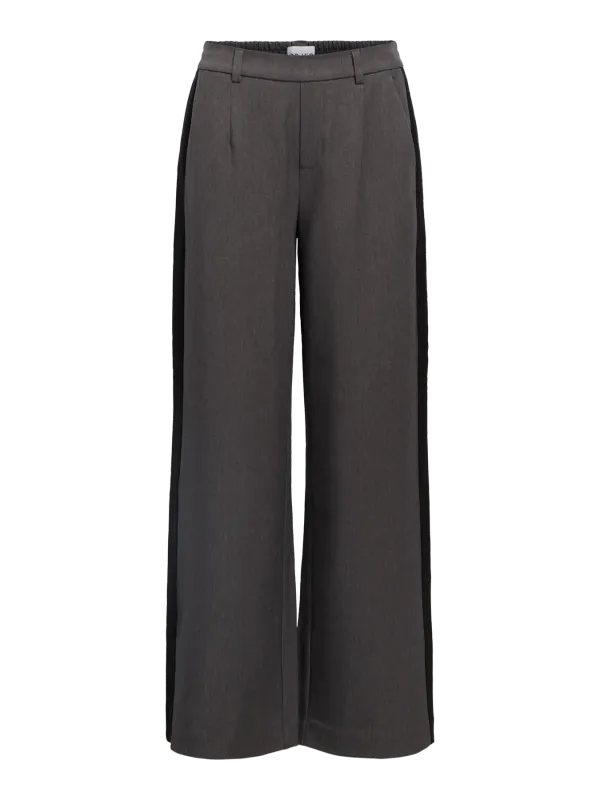 Object OBJLISA WIDE PANT AOP NOOS Medium Grey Melange/ 23040544