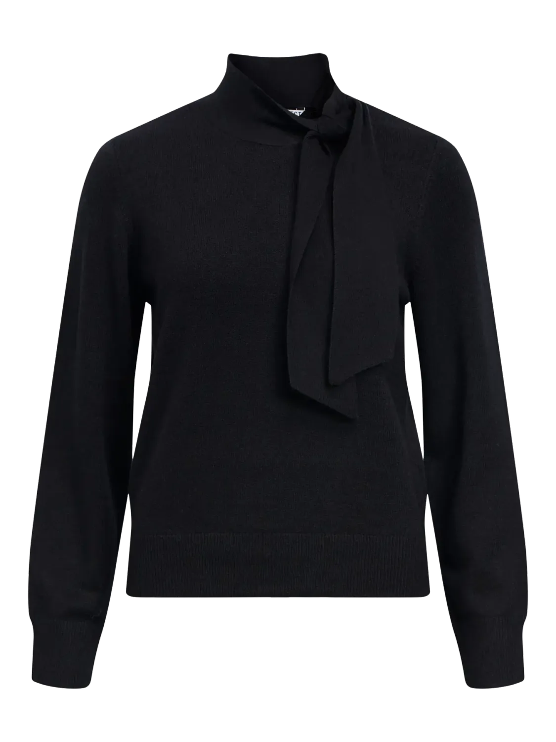 Object OBJTHESS L/S RE BOW KNIT PULLOVER N: Black 23048077