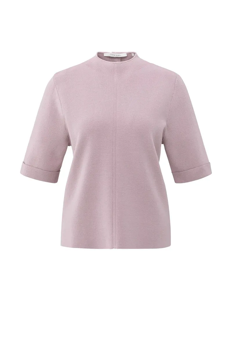 YaYa Sweater with buttons at back CLOUD GRAY PURPLE 01-000529-511