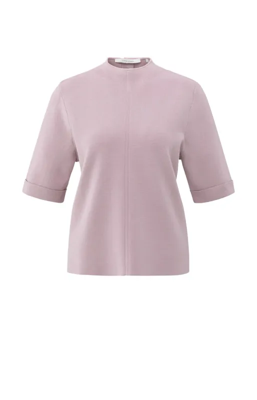 YaYa Sweater with buttons at back CLOUD GRAY PURPLE 01-000529-511