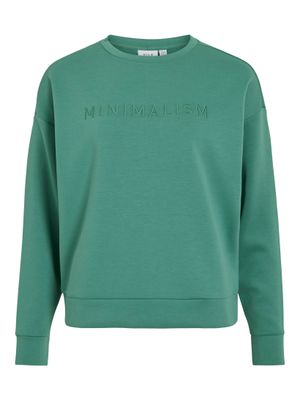 Vila VIREFLECT EMB MINIMALISM L/S SWEAT : Bottle Green 14111417 Vila VIREFLECT EMB MINIMALISM L/S SWEAT : Bottle Green 14111417
