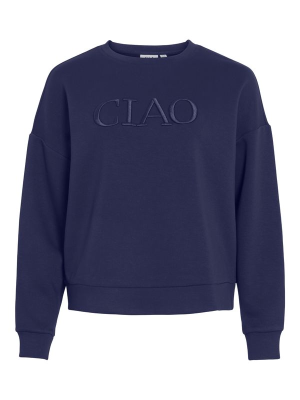 Vila VIREFLECT CIAO EMB L/S SWEAT TOP/LC Rhodonite 14112526
