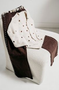 Sophie & Me Jeans Wide leg met studs BRUIN RD9118-9