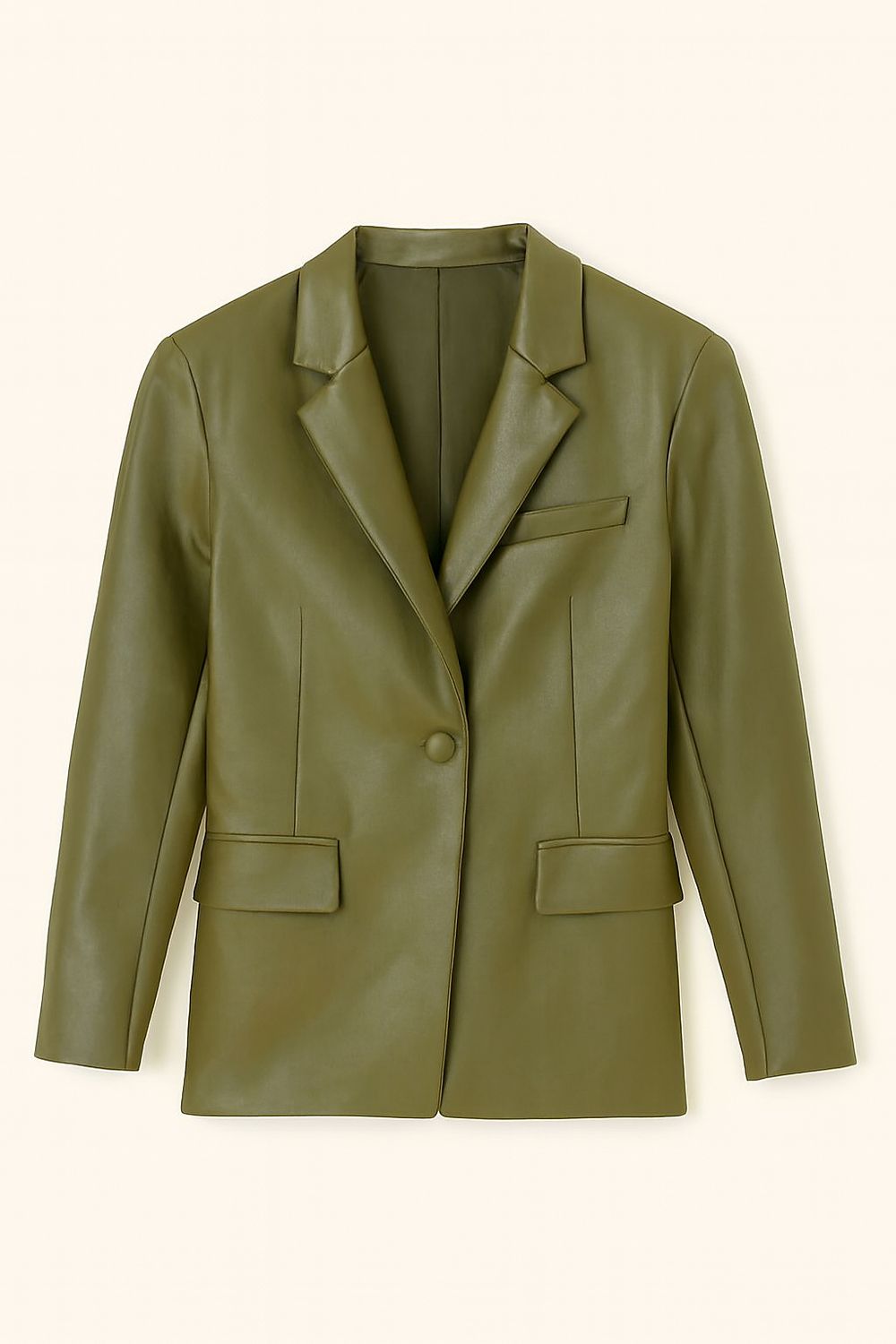 Ambika PU Blazer Green Silvi