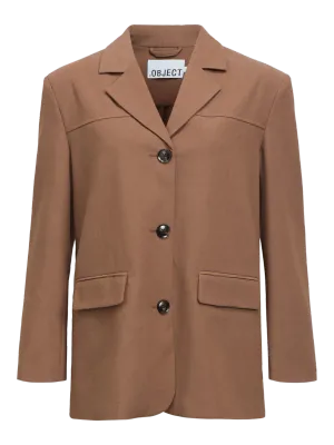 Object OBJINELA L/S LO BLAZER E AW FAIR 25 Cocoa Brown 23048902 Object OBJINELA L/S LO BLAZER E AW FAIR 25 Cocoa Brown 23048902