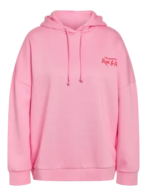 Noisy May NMBELIEVE L/S MUSIC HOODIE JRS FWD Begonia Pink/TOMATO 27036663