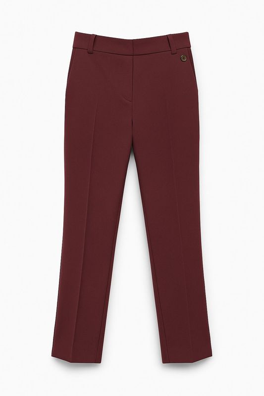 Ambika Pantalon met smalle pijp Purple Red Amany