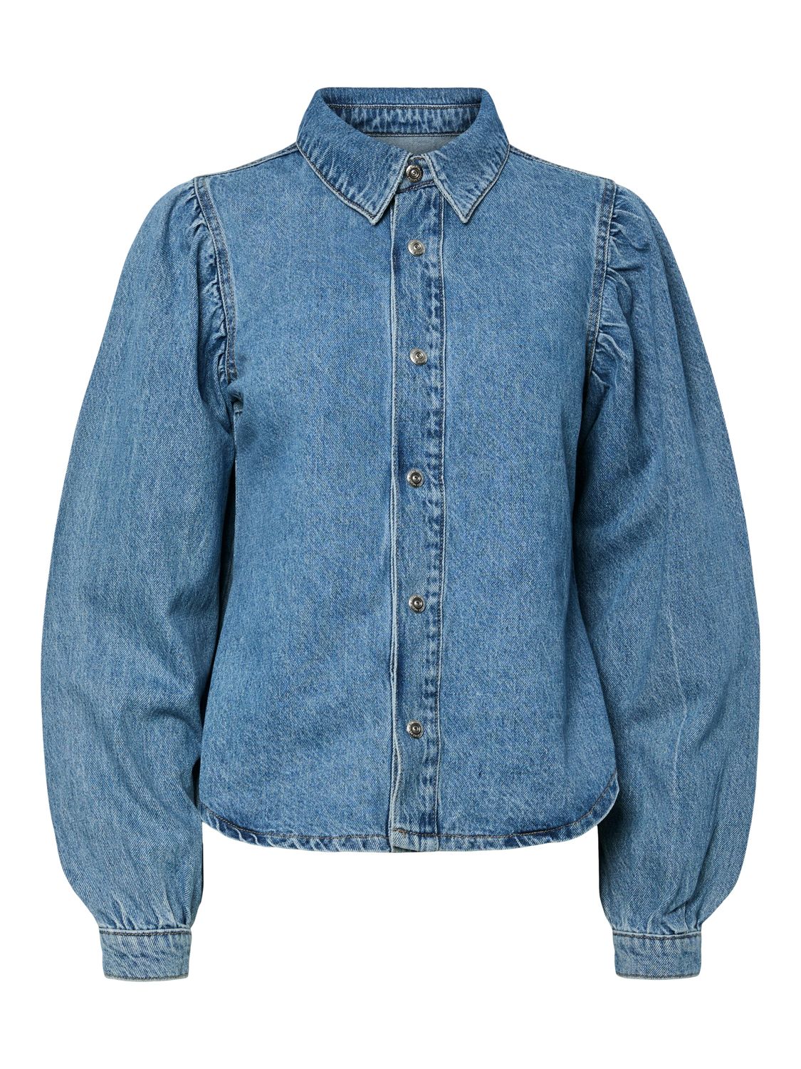 Pieces PCRITT LS DENIM SHIRT Light Blue Denim 17162278 Pieces PCRITT LS DENIM SHIRT Light Blue Denim 17162278