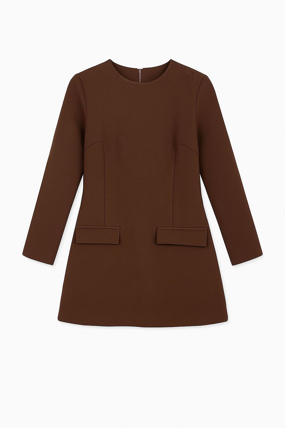 Nameless jurk met klepzakjes brown TG