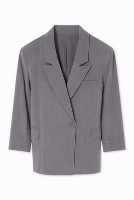 Ambika blazer knoop mouw grey Eliza Ambika blazer knoop mouw grey Eliza